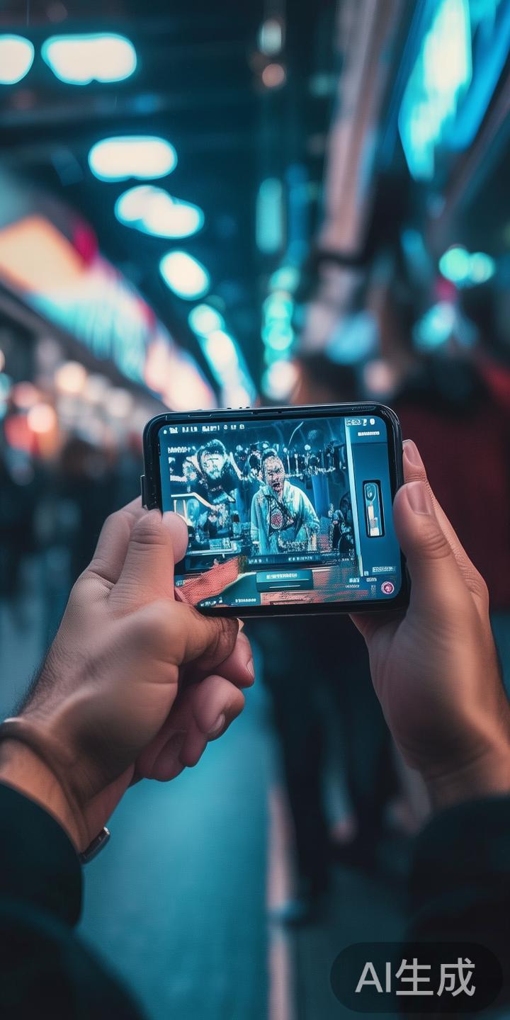 以某电竞爱好者为例，他每天在上下班途中用手机观看国